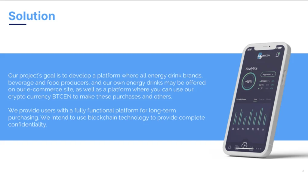 NFT Pitch Deck — Solution Slide