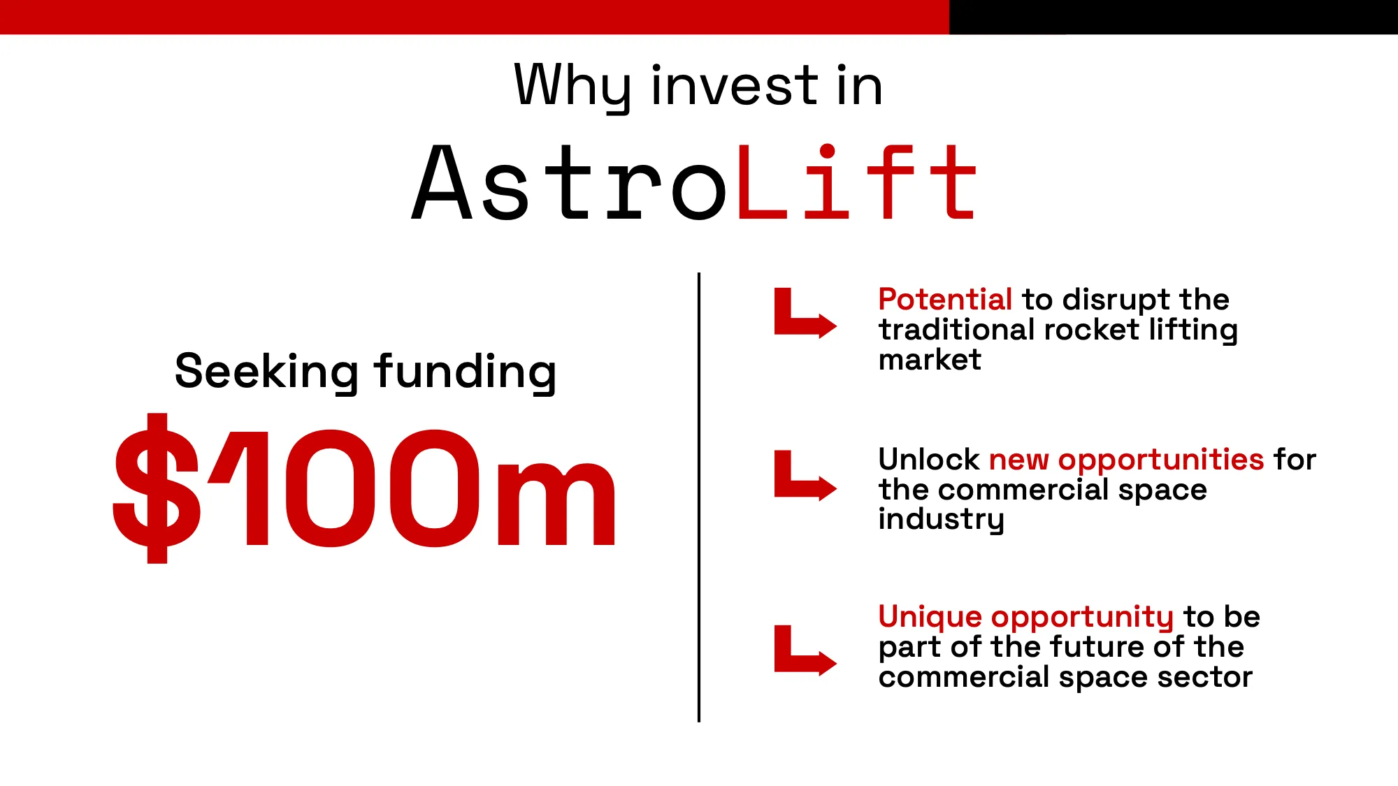 SpaceX Presentation Template (Investment Ask)