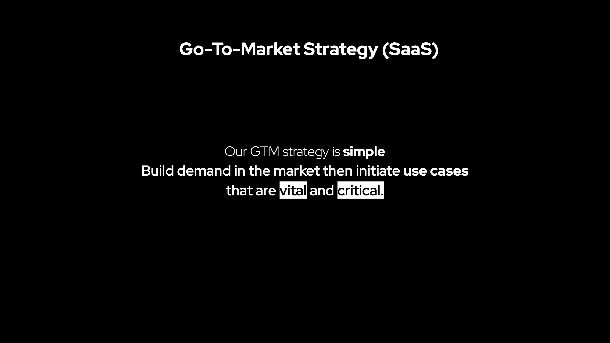 SaaS GTM Strategy 